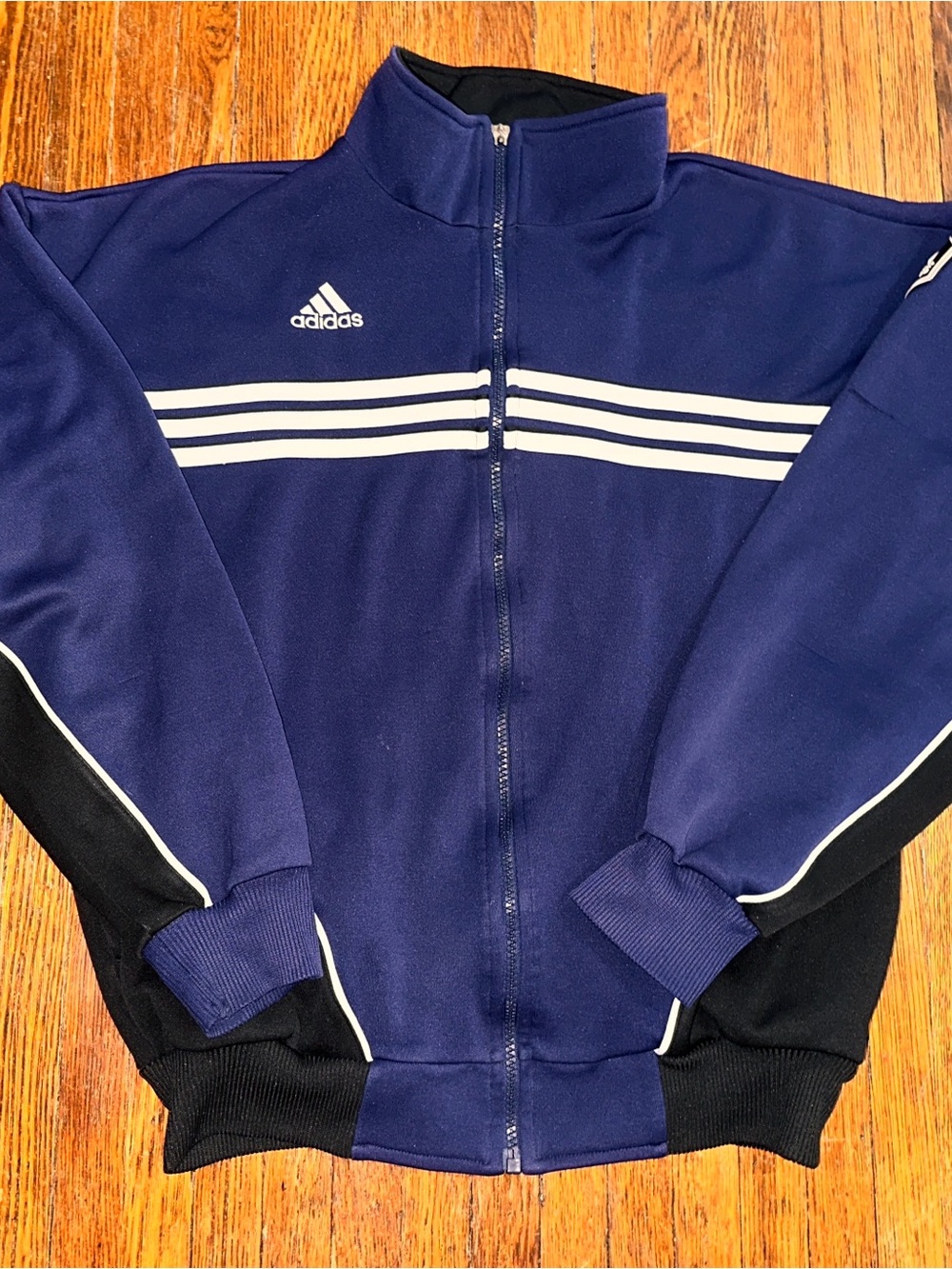 Vintage Men’s Large Adidas Blue Track Suit Jacket